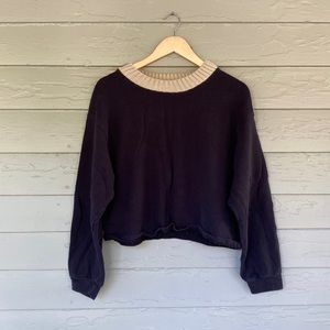 Cropped Zara sweatshirt